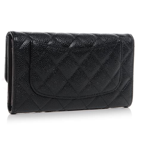 black and white chanel wallet|chanel long flap wallet.